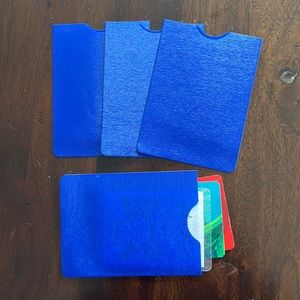 4 plastic pouch gift card credit card papers business cards holder 4” x 3” each